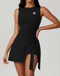 Sleeveless Wrap-Tie Romper Dress