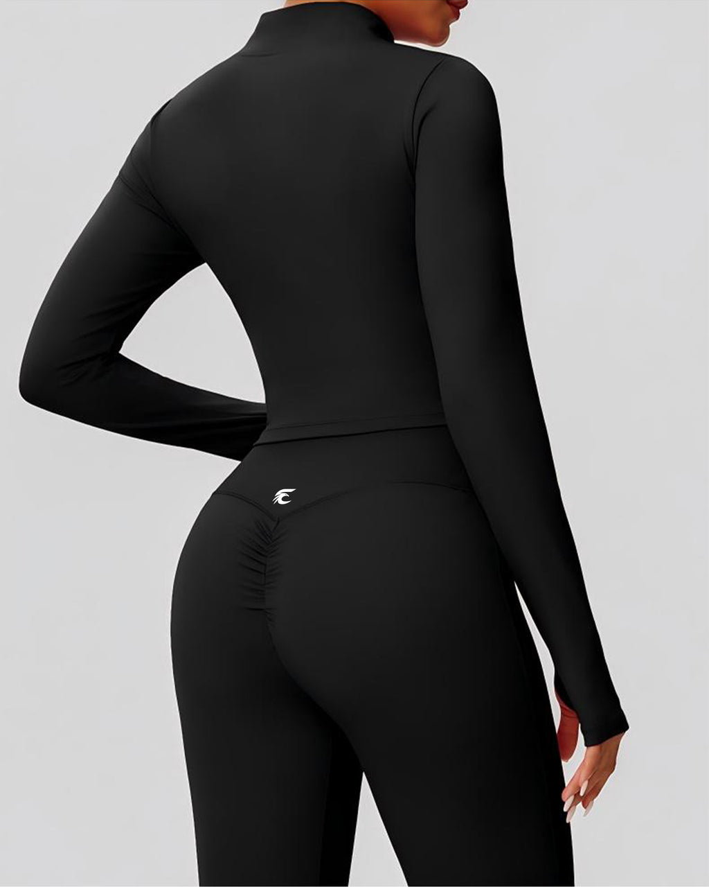 3-Piece Cropped Jacket, Bra & Flare Pants Set