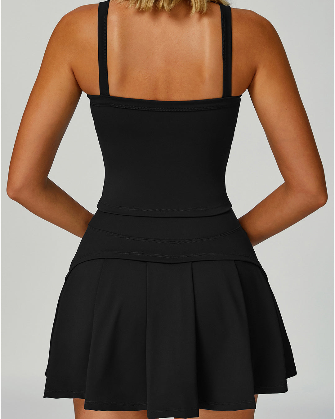 Square-Neck Tennis Dress