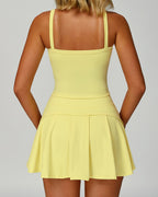 Square-Neck Tennis Dress