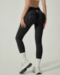 Scrunch-Seat Cargo Leggings